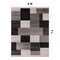 World Rug Gallery Modern Geometric Boxes Design Non Shedding Soft Area Rug 5' x 7' Black 399BLACK5x7 - alternate 2